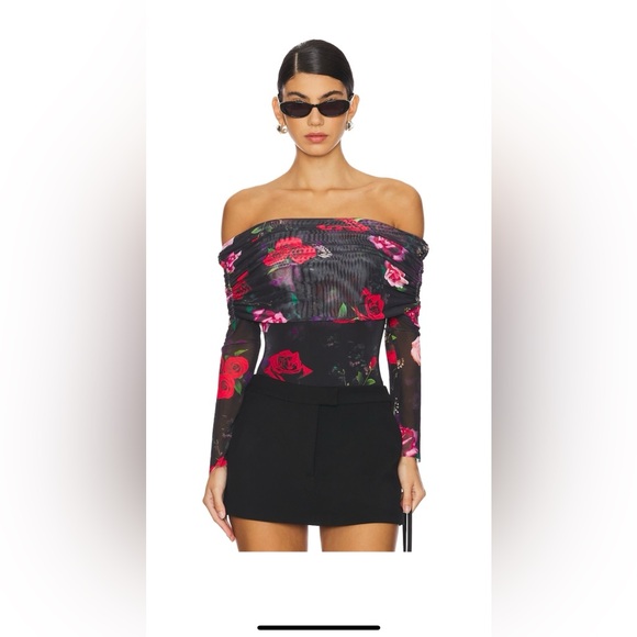 NWOT -AFRM Red Rose Bodysuit-Medium - Picture 3 of 10